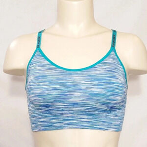 Joe Boxer Juniors' Seamless Wire Free‎ Sports Bra SMALL Teal Space Dyed NWT  New